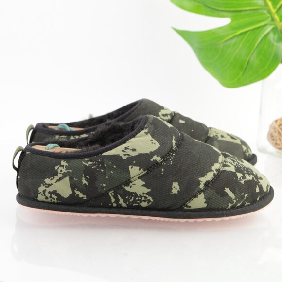 Sorel Women Bodega Run Slip On Shoe Size 8 Green Camo Mule Slipper Quilted Nylon - Picture 7 of 12